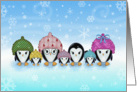 Blank Card - Cute Penguin Family card