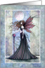 Blank Card - Amethyst Moon - Mystic Fairy card