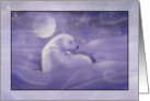 Christmas Card - Polar Bear and Cub card