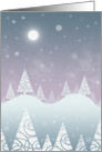 Christmas Card - Modern Winter Wonderland in Pastels card