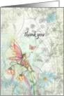 Thank You Card - Fairy and Butterfly card
