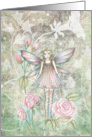 Blank Card - Pretty Pastel Fairy in Garden card