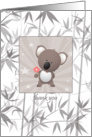 Koala Thank You Card