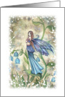 Thank You Card - Blue Bell Flower Fairy card