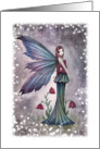 Thank You Card - Flowers in Winter Flower Fairy card
