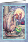 Blank Card - Beautiful Watercolor Dragon card