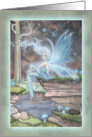 Blank Card - Blue Fairy Fantasy Art card