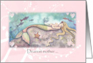 Mother’s Day Card - Sweet Mermaid with Baby - For Mother card