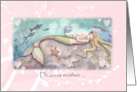 Mother’s Day Card - Sweet Mermaid with Baby - For Mother card