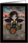Halloween Vampirish Gothic Fairy Card