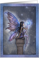Little Blue Moon Fairy Fantasy Art by Molly Harrison card