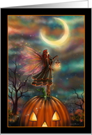 Halloween Card All Hallows’ Eve Fairy and Jack-o-Lantern card