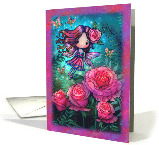 Tiny Rose Fairy Any Occasion Blank card (1927992)