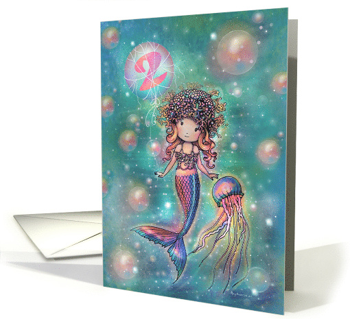 Magical Mermaid 2nd Birthday for Little Girl card (1928570)