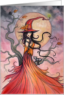 Halloween Witch Autumn Magic by Molly Harrison card