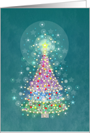 Sparkling Colorful Christmas Tree card
