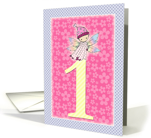 1 Year Old Birthday Card - Little Fairy Baby card (852289)