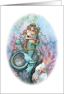 Mother and Baby Mermaid Congratulations on your New Baby Card