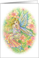 Congratulations on your Pregnancy - Mother and baby Fairies by Molly Harrison card