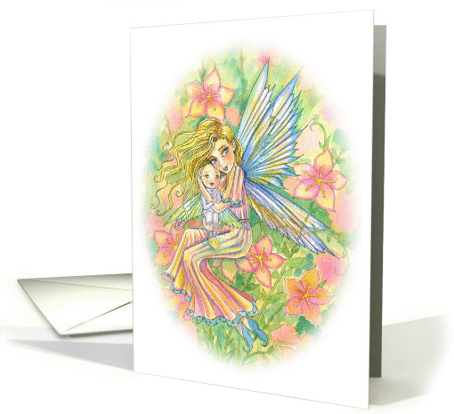 Congratulations on your New Baby - Mother and Baby Fairy card (854296)