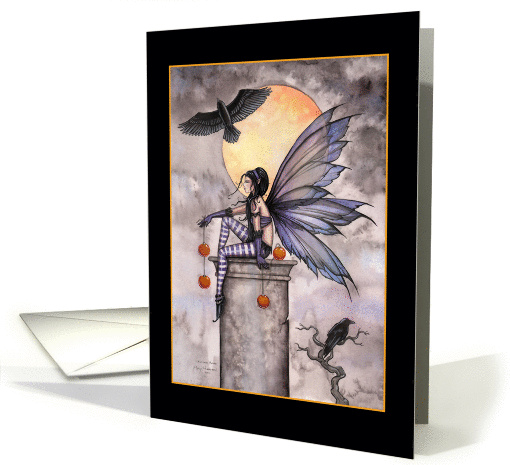 Autumn Raven - Lovely Fairy card (855110)