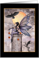 Autumn Raven - Lovely Fairy Card