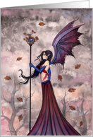 Heart of Autumn - Vampire - Gothic Fairy Card