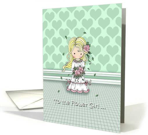 Thank You Flower Girl - Thank You card (855820)