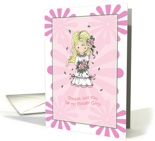 Flower Girl Invitation - Will You Be my Flower Girl? card (856000)