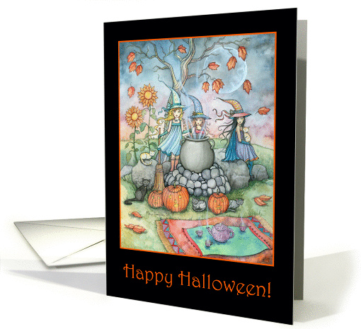 Halloween Card - Three Little Witches card (856933)