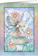 Birthday Card - Flower Fairy with Wishing Star card