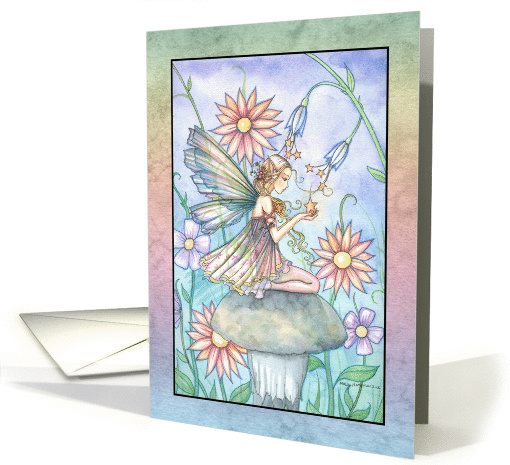 Encouragement - Follow Your Dreams Flower Fairy with Wishing Star card