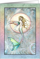 Blank card - Mermaid Leaping out of Sea card