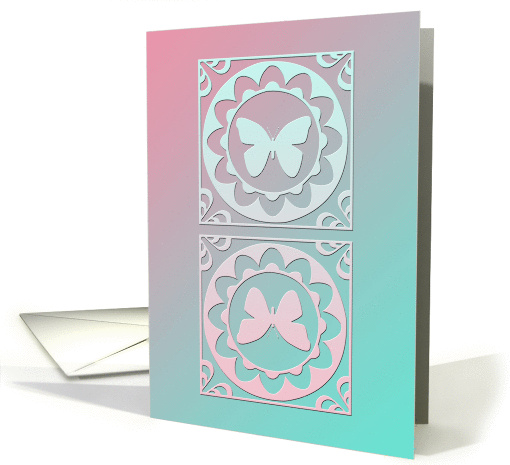 Thank You Card - Butterfly Design card (858673)