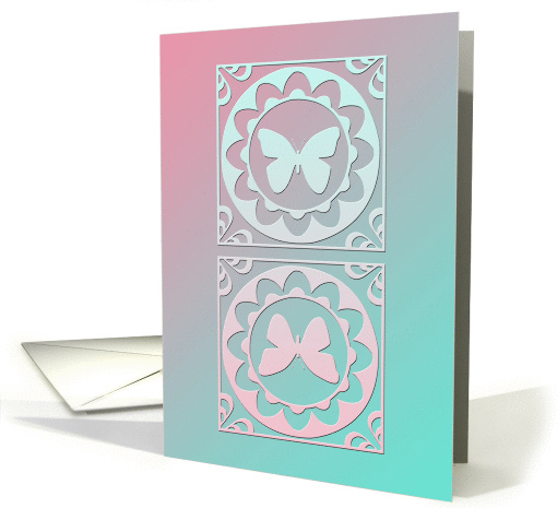 Thinking of you Card - Butterfly Design card (858674)
