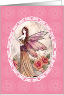 Blank All Occasion, Any Occasion Card - Lovely Rose Fairy card