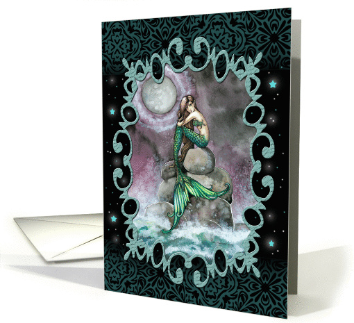 Thank You Card - Emerald Mermaid card (859223)