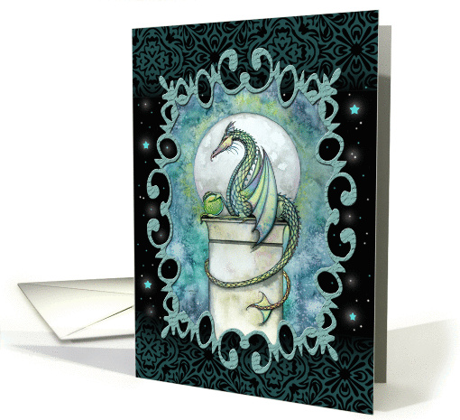 Blank Card, All occasion, any occasion - Green Dragon card (859226)