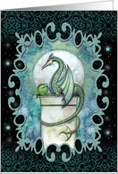 Blank Card, All occasion, any occasion - Green Dragon card
