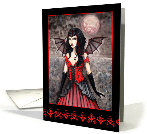 Vampire Card - Blood Moon by Molly Harrison card (859736)