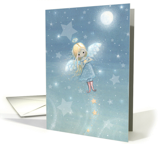 Little Star Angel Christmas card (870731)