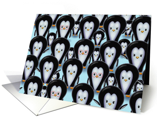 Blank Card - Cute Penguin Family card (874162)