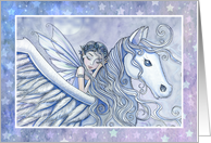 Encouragement - Follow Your Dreams - Fairy and Pegasus card