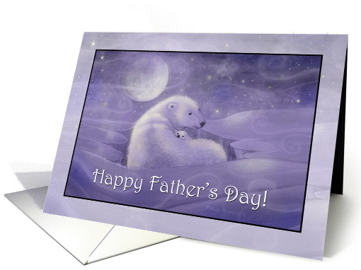 Father's Day Card - Polar Bear and Cub card (875116)