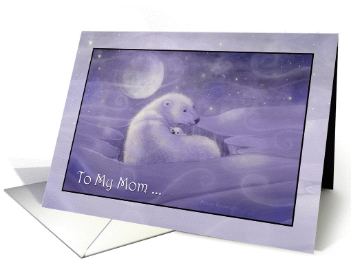 Mother's Day Card - To My Mom - Polar Bear and Cub card (875133)