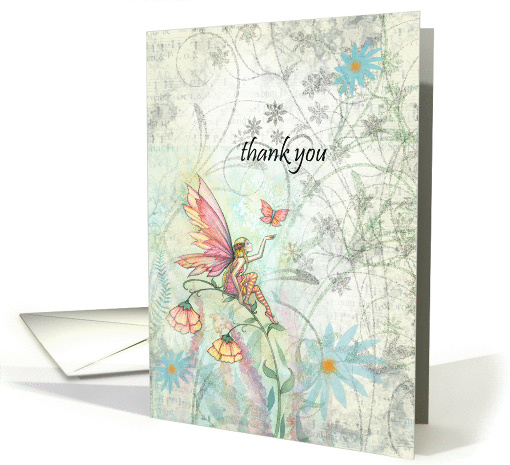 Thank You Card - Fairy and Butterfly card (877617)