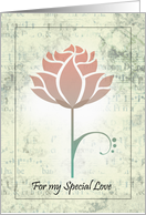 Anniversary Card - Modern Rose card
