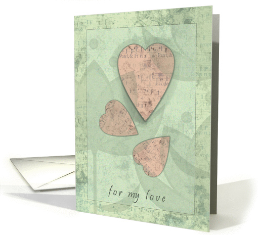 Valentine's Day Card - Pink Hearts - For Her card (877827)