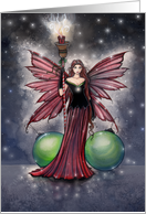 Christmas Fairy Card with Ornaments card