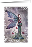 Blank Card - Flowers in Winter Flower Fairy card